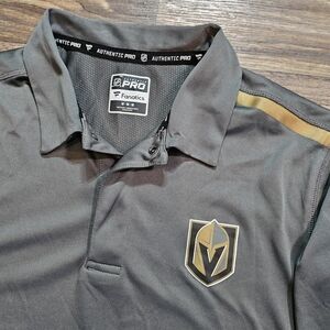NHL "Authentic Pro" Fanatics Vegas Golden Knights Polo, Men's Medium